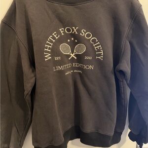 White Fox Boutique Charcoal Crew Neck Sweater